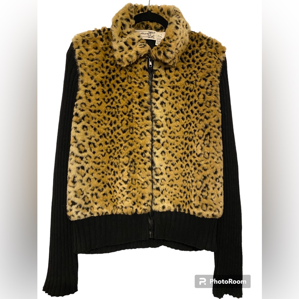 Tiara Faux Fur zip up jacket